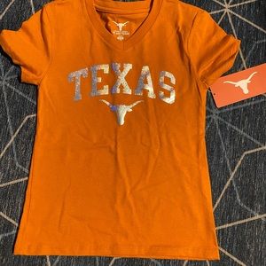 NWT Girls Texas Longhorns Top
